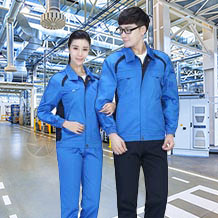 新款爆款撞色春秋滌棉工作服FY835