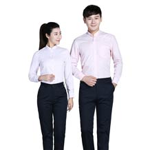 職業小立領長袖襯衫ZL0020